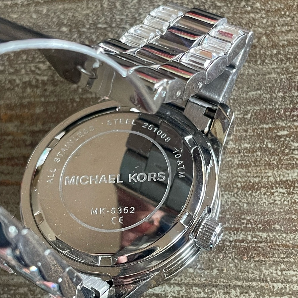 Michael Kors SS Runway Crystal-Embellished  Watch MK5352 - Picture 6 of 8
